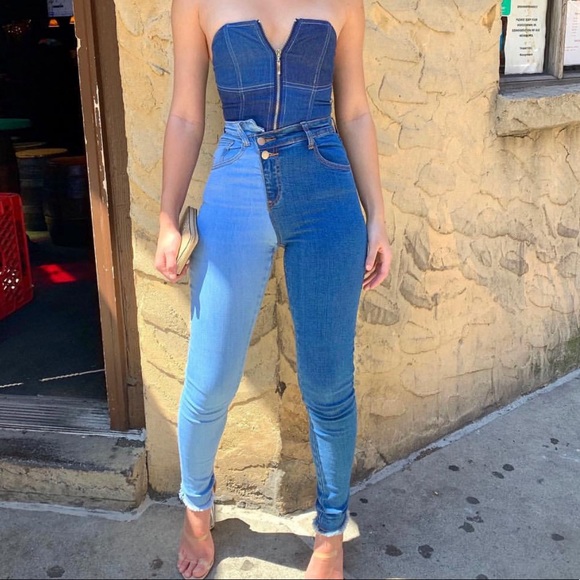 Fashion Nova Pants - Two Tone Jeans
